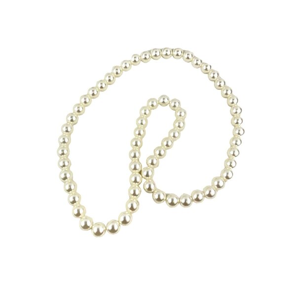 Zara Elegant White Pearl Necklace Timeless Strand For Women Classic Design - Picture 3 of 10